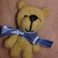 teddy bear brooch - Brooches - felting