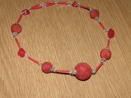 the coral necklace