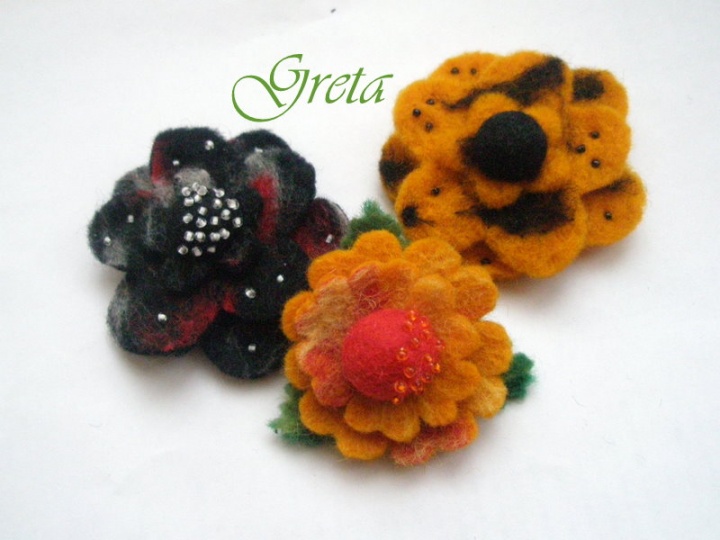 Flower-brooch