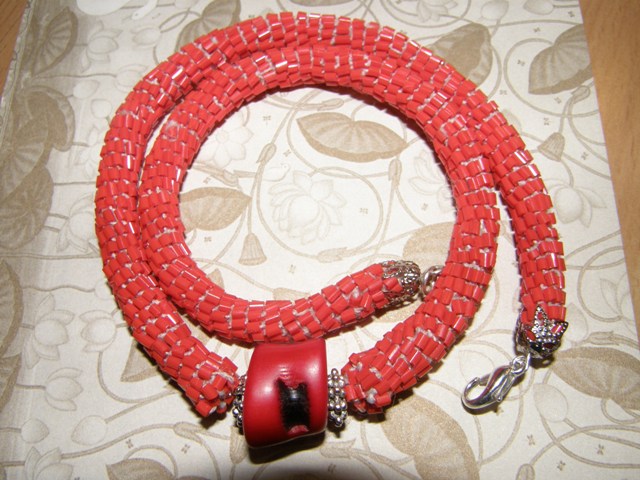 Necklace with coral