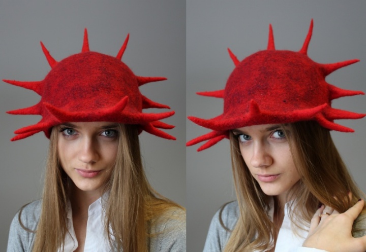 Felt hat-beisbolke " LASVA red "