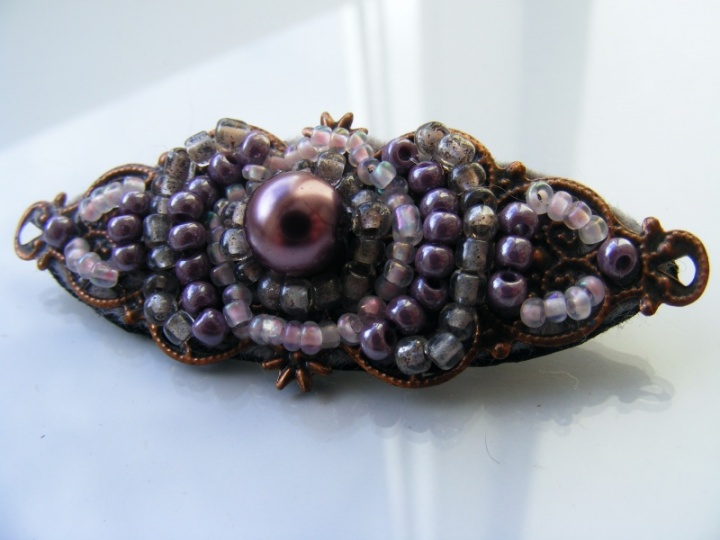 brooch " violet sorbet "