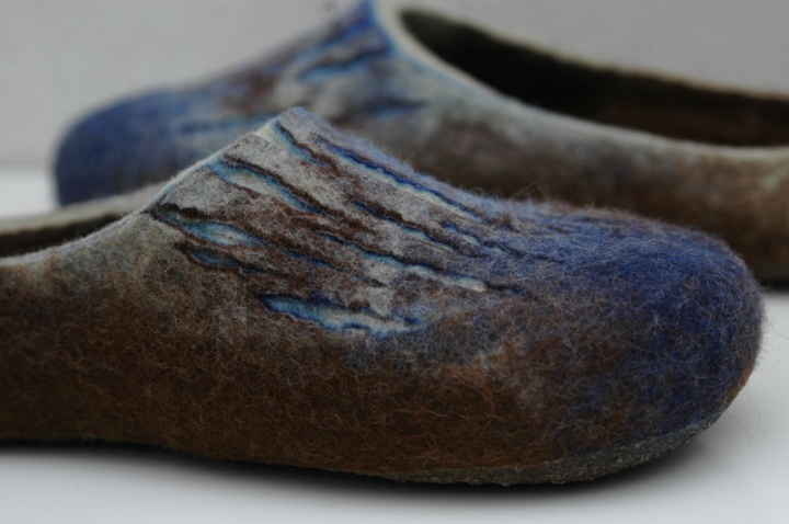 Painterly male slippers picture no. 3