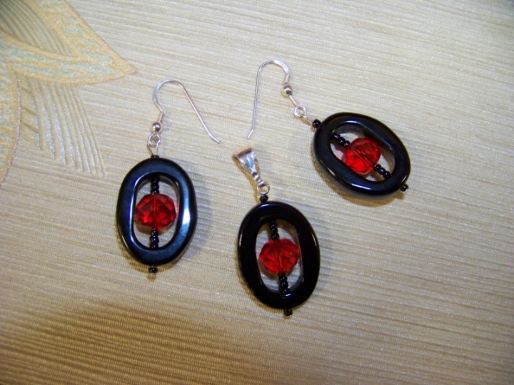 earrings, pendant