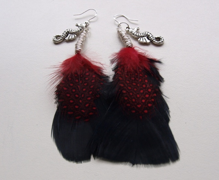 Feather earrings