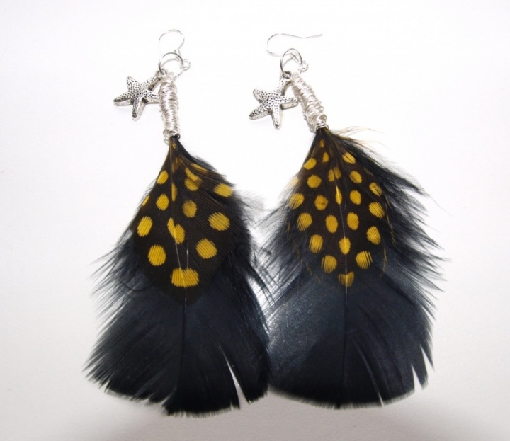 Feather earrings