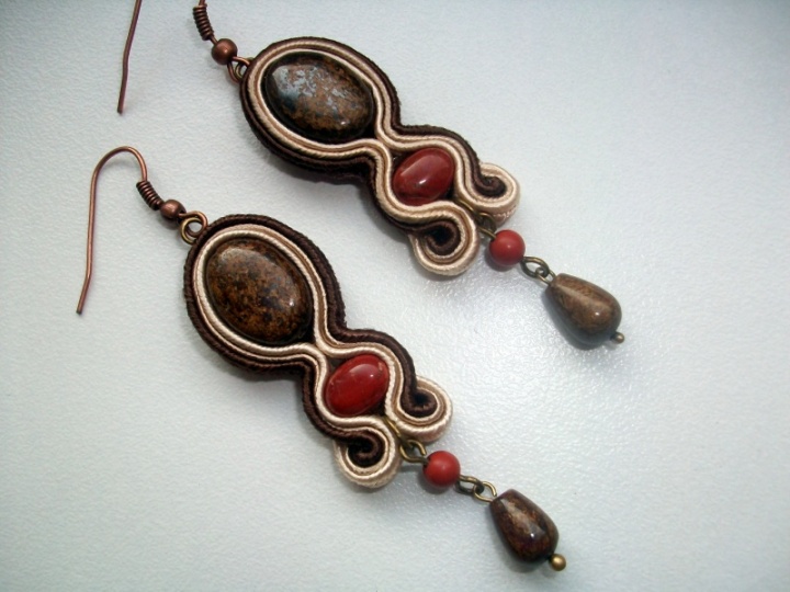 Earrings " aura "