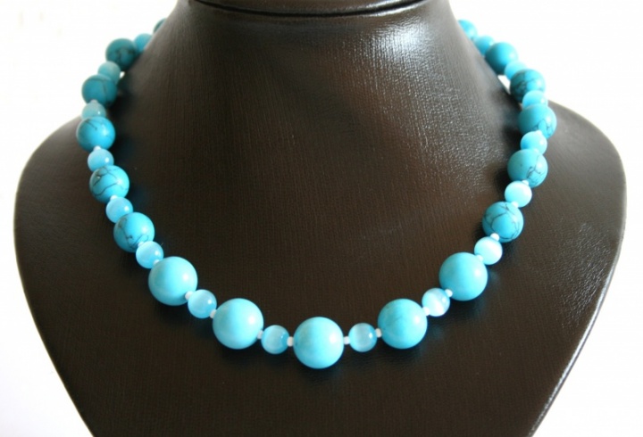 neckless " Blue Lagoon "