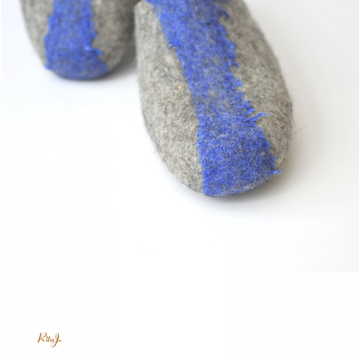 Felt slippers ROAD / felted slippers picture no. 3