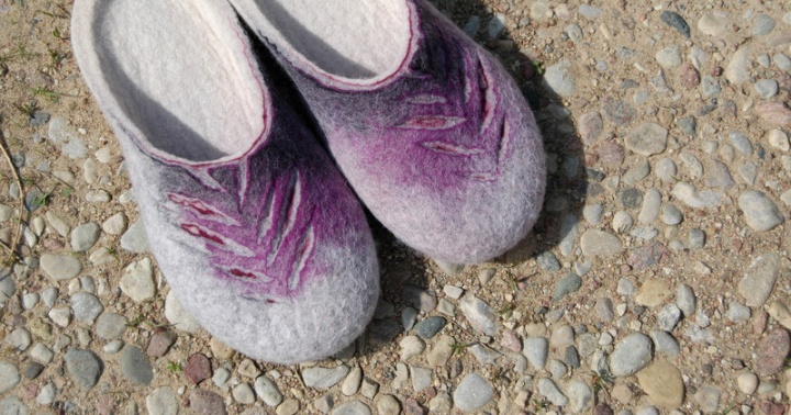 Lilac slippers