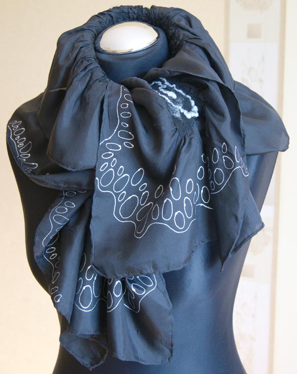 Painted scarf and openwork decoration picture no. 2