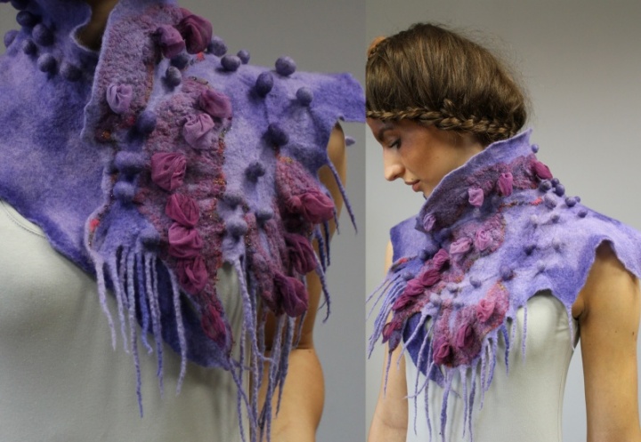 Veltas scarf " Purple Lady "