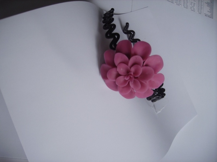 headband with peony