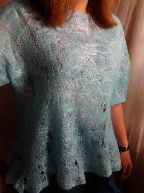 Felt blouse "-blue " picture no. 2