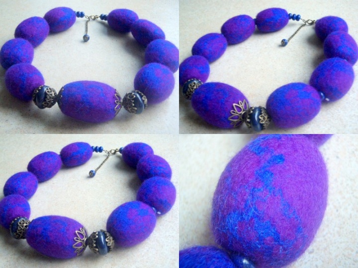 Violet / Blue necklace