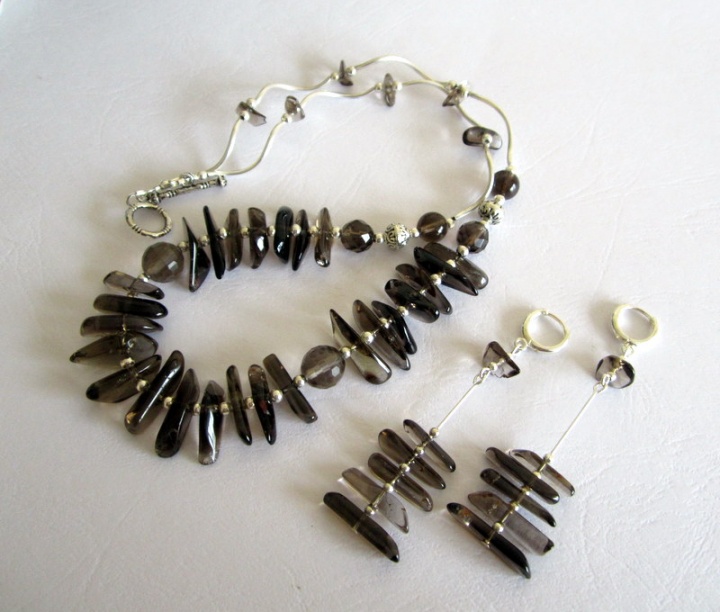 Smoky quartz set