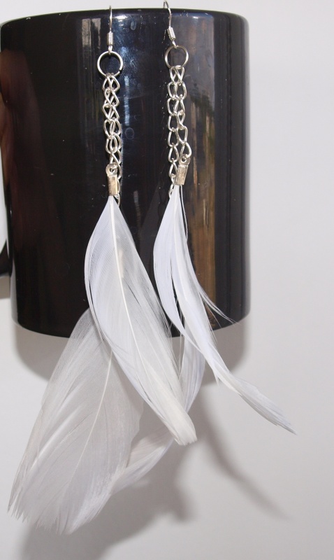 Feather earrings picture no. 2