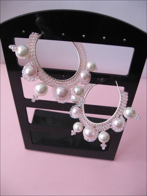 Earrings " Sweet vanilla & quot ;. picture no. 2