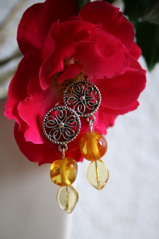 Earrings " Honey "