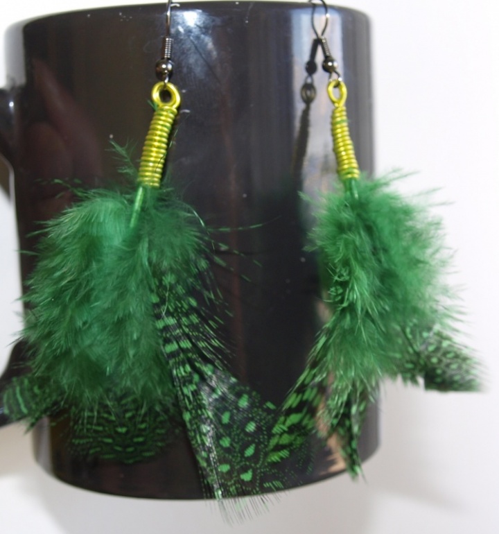 Feather earrings