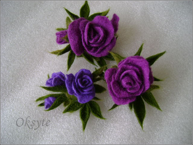 purple roses