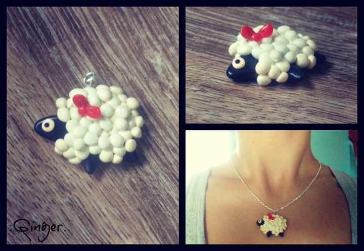 Neck pendant .Sheep: