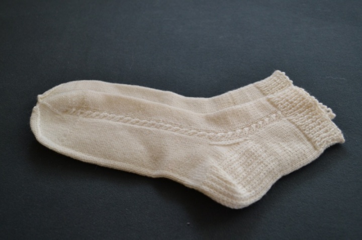 Warm knitted woolen socks