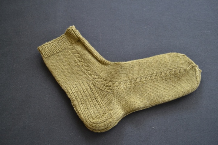 Warm knitted woolen socks