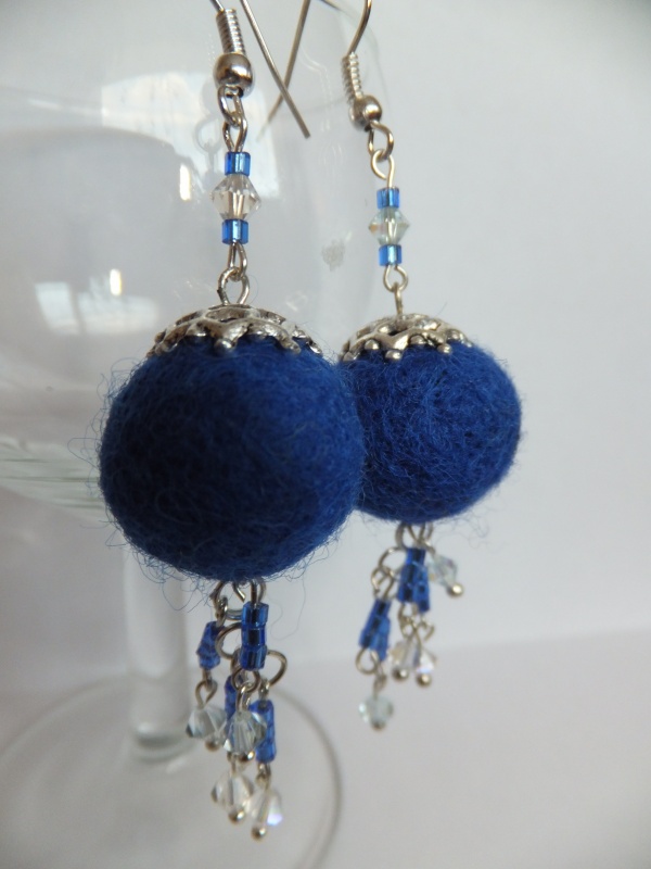 Blue earrings