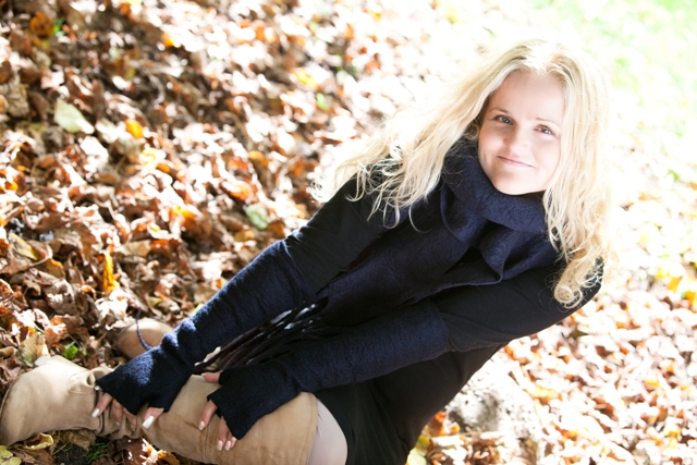 Felted wristlets and scarves