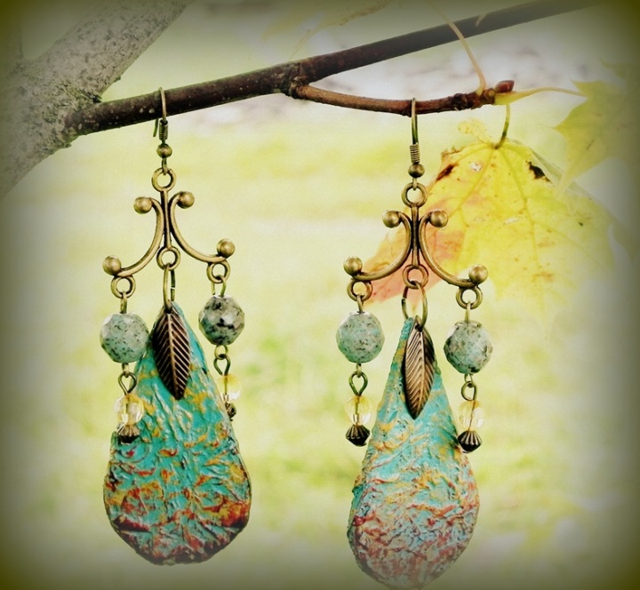 Earrings " flashback "