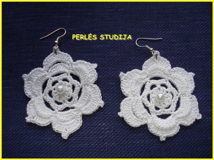 Crocheted earrings