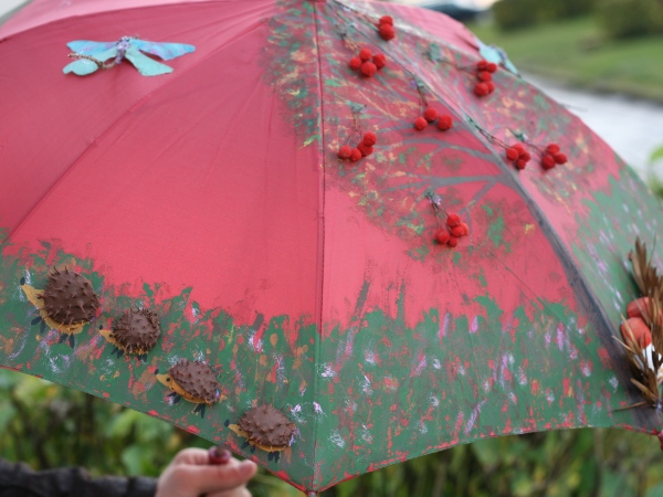 Decorated umbrella " Fall " picture no. 2