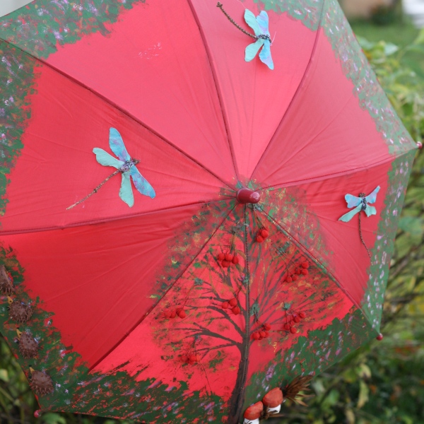 Decorated umbrella " Fall " picture no. 3