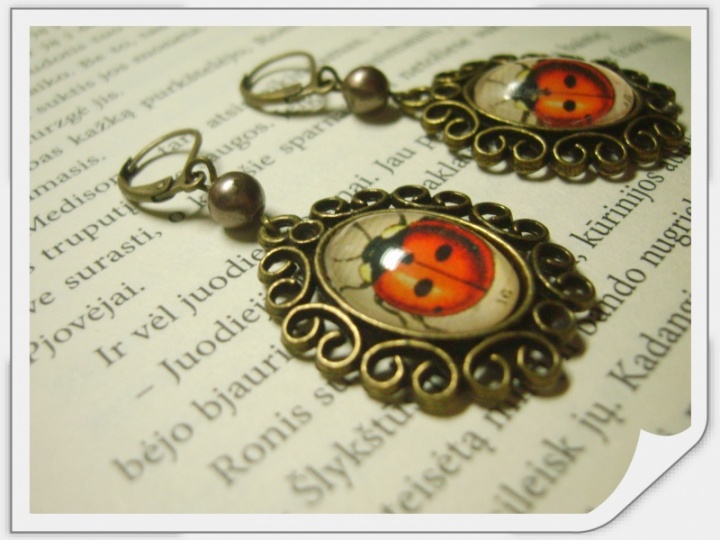 Earrings " Ladybugs " picture no. 2