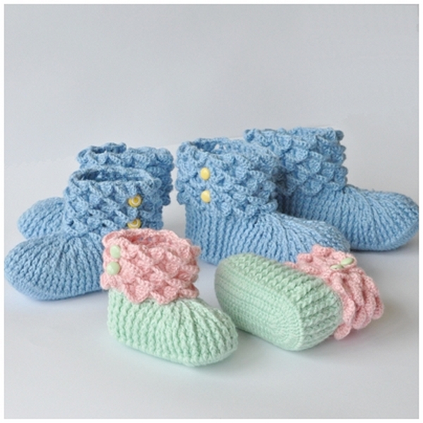 Crocheted shoes