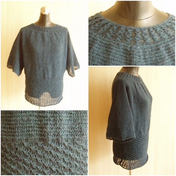 Sweater with kimono sleeves