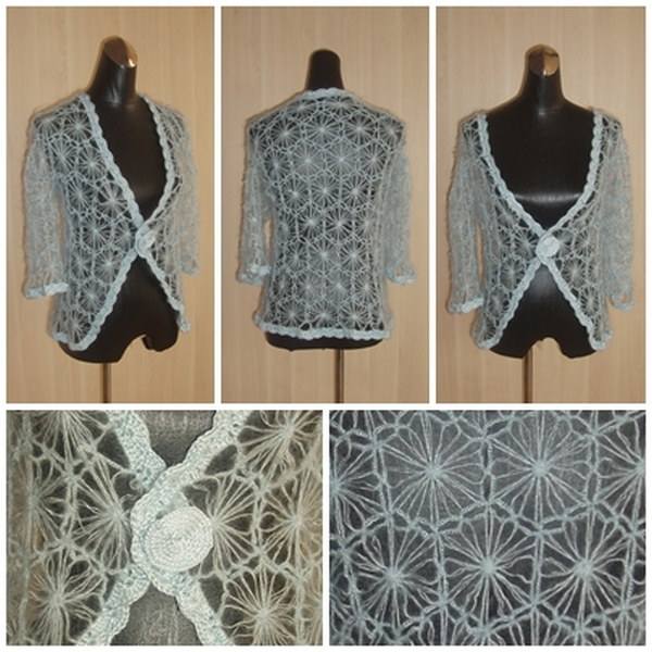 Flowered mohair jacket