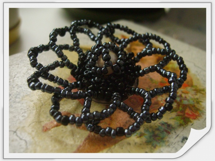 Black brooch