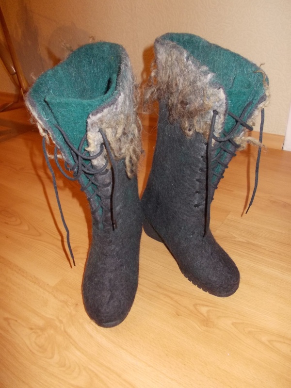 Felted boots