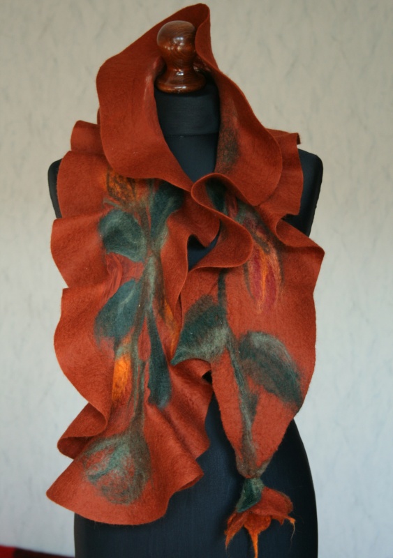 Scarf " rose flowers "