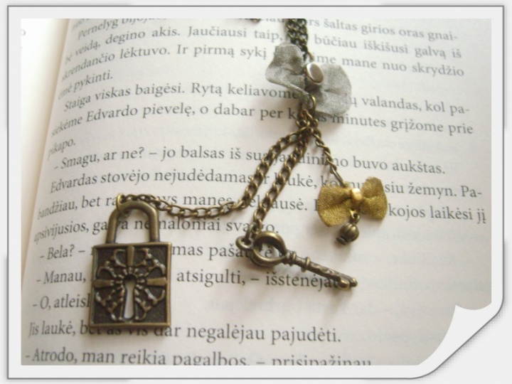 Brass pendant with key :)