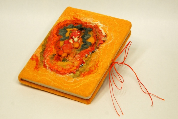 Yellow-orange notebook