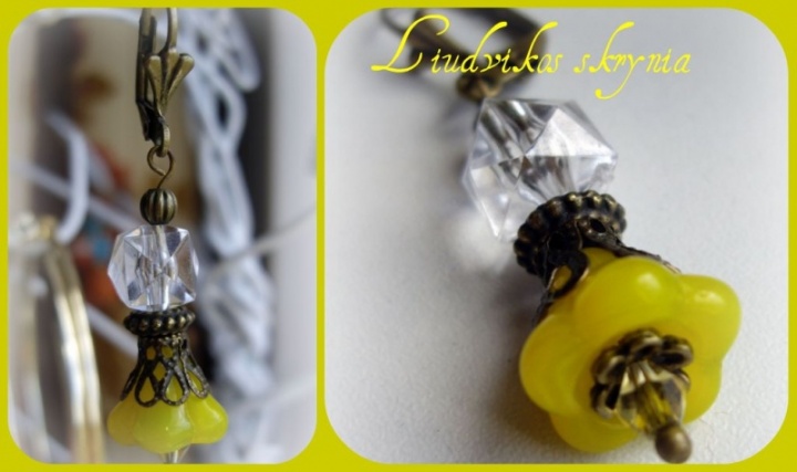 Earrings yellow