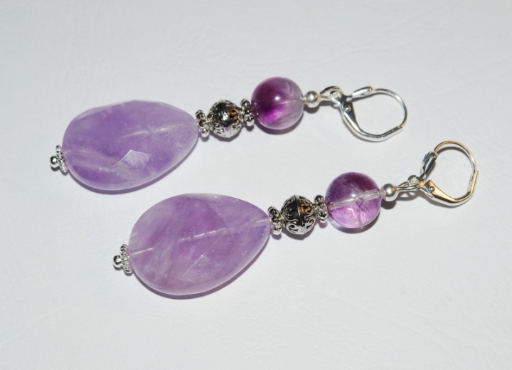 Amethyst earrings picture no. 2