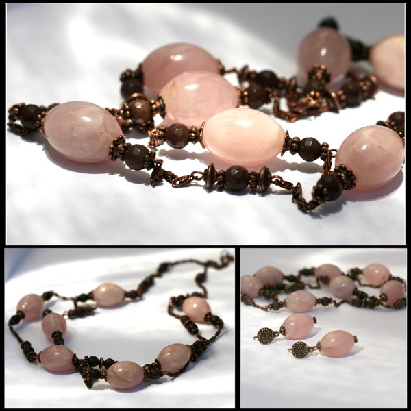 Pink quartz verinys