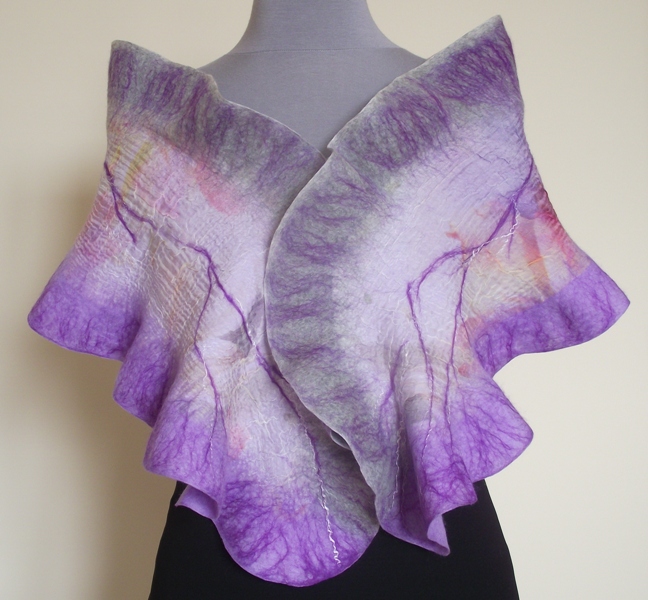 gray-lilac scarf picture no. 2