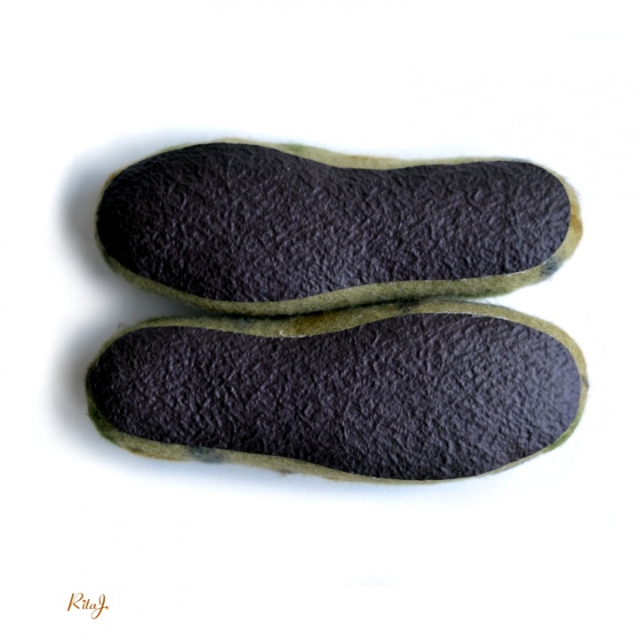 Felt slippers / felted slippers picture no. 2