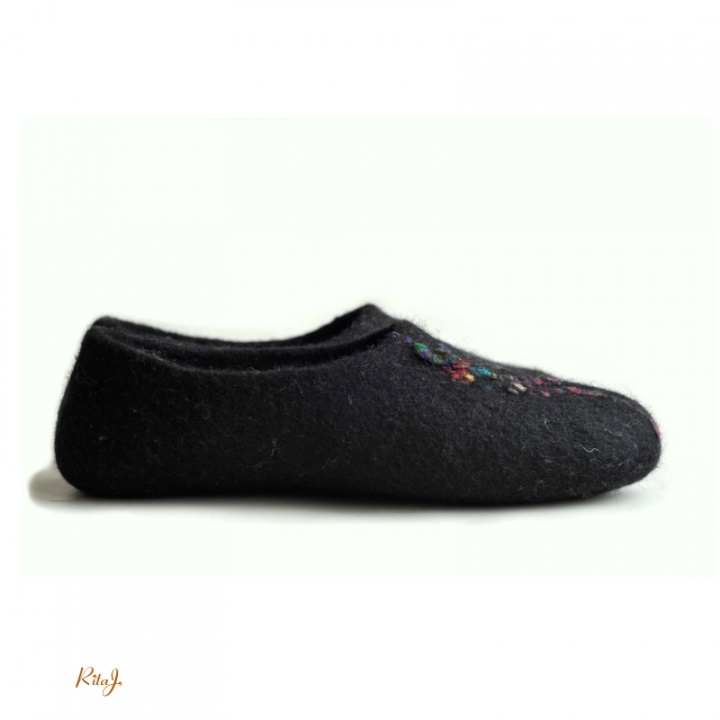 Felt slippers BLACK picture no. 2