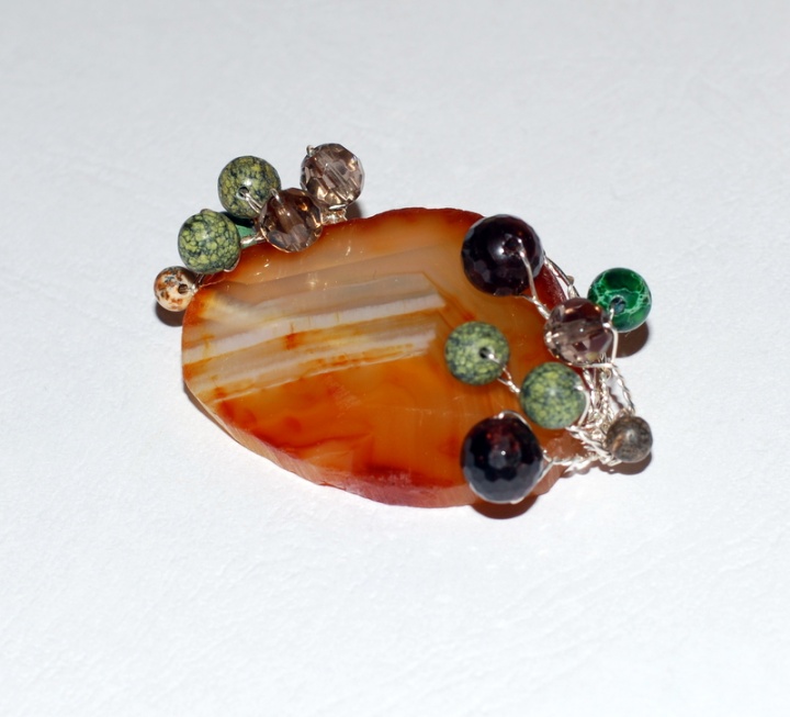 Brooch " Autumn warmth " picture no. 2